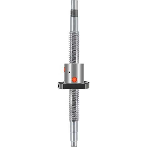 Husillo de bolas, longitudes personalizables, nivel de precisión C7, tuerca simple SFU1605, 700 mm (1/2)