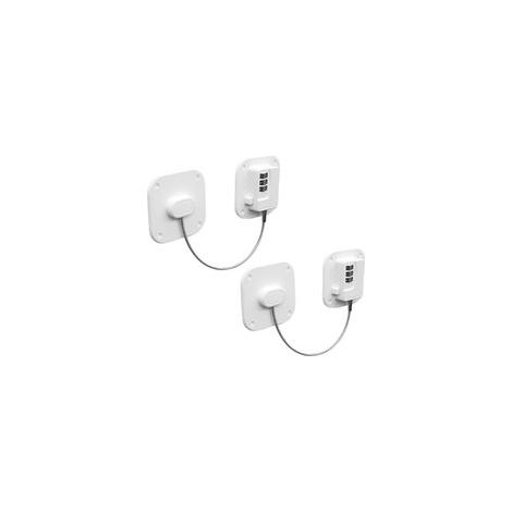 Lot de 2 Serrure Frigo avec Code, Cadenas Frigo pour Enfants, Adhésive Verrou de Réfrigérateur à Combinaison, Securite Bloque pour Porte Frigo Fenêtre Placards Armoires