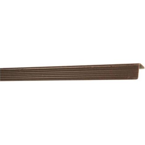 50 x PARASPIGOLO 25X25 PLASTICA RIGATO 300 CM MARRONE
