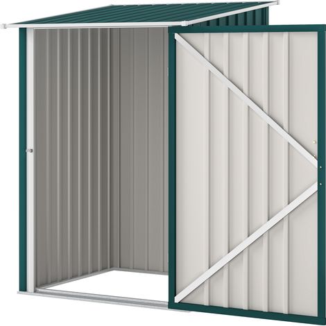 Outsunny Capanno da Giardino 100x104x160 cm con Porta a Battente Verde