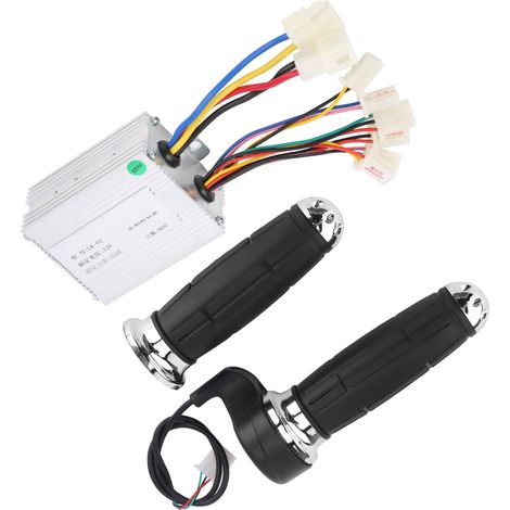 Poignée d'accélérateur électrique 12V 500W pour vélo et scooter, contrôleur antidérapage métallique, accessoire vélo électrique. (1/5)