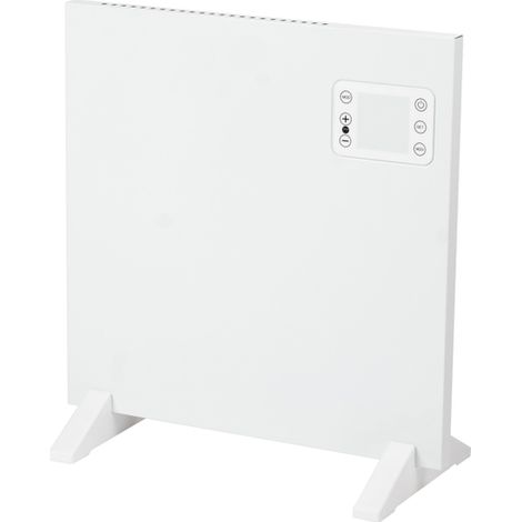 Eurom Alutherm 400XS Radiateur convecteur - 40x42.9cm - IP24 - 400watt - wifi - sol/mur - Horizontal - métal - blanc brillant (1/5)