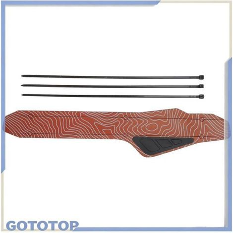 Garde‑chaîne de cadre de vélo Protecteur de Base de Vélo Garde-chaîne de Cadre de Vélo Montagne sport decoration Rouge (1/4)