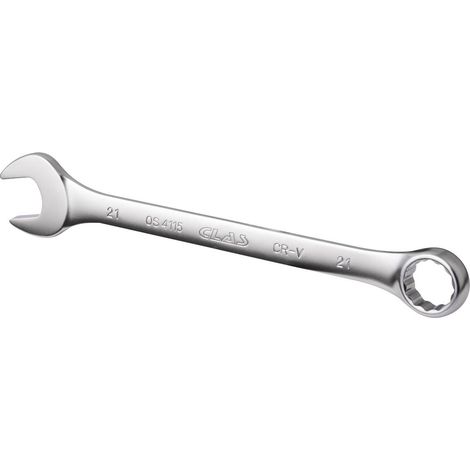 Clé mixte 21mm 12 pans CrV DIN ISO 3113 - OS 4115 - CLAS Equipements