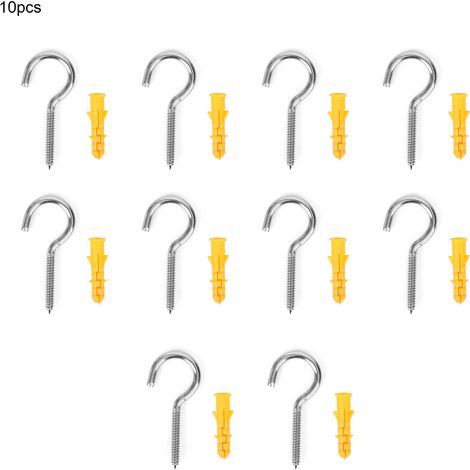 Kit De Fixation Universel - Vis Autotaraudeuses Et Chevilles En Plastique - Pour Maçonnerie Tendre Et Menuiserie - Lot De 20 Pièces (1/5)