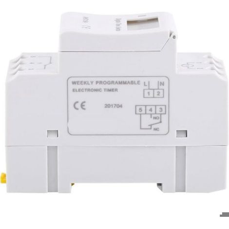 Minuterie Programmable - Ecran LCD Retroeclaire - Programmation Hebdomadaire Et Quotidienne - 24 V - 1 Unite (1/4)