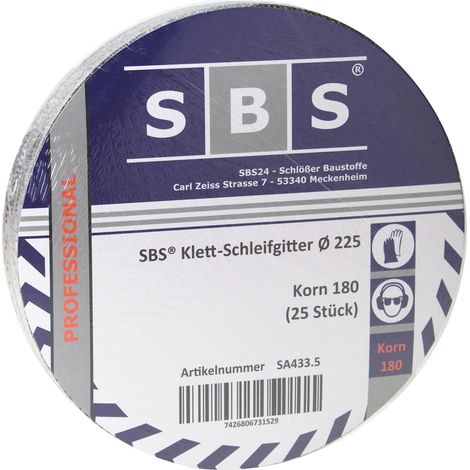 25 Blatt Gitterleinen Schleifgitter 225mm Korn 180 für Langhalsschleifer Trockenbau (1/2)