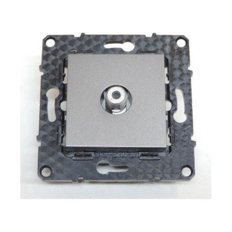 Prise TV encastré magnesium sortie connecteur F à vis sans plaque Espace evolution ARNOULD 64271