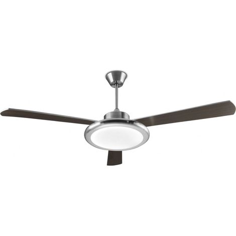 Ceiling fan Bahia Nickel with light and remote (1/2)