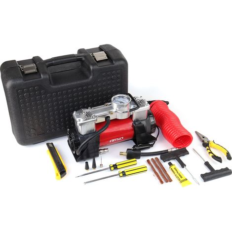 Compresor de coche acomp-18 metálico de 2 cilindros 12V amio-02640 (1/5)