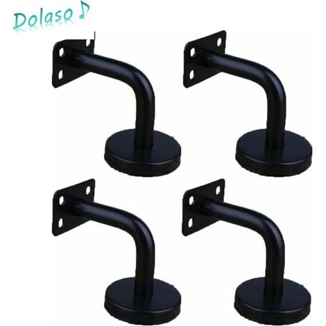 RHG 4 Pièces Acier Inoxydable Supports de Main Courante pour Fixation Murale Supports de Rail d'escalier pour Rampe Escalier Support Mural de Garde-Corps,