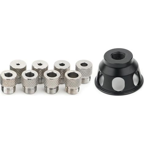 Aluminium Lochstanzer Locator Vorrichtung Zentrierbohrführung 3–10 Mm Aufklappbarer Lochöffner Holzbearbeitungswerkzeuge Stanzer Zubehör Professionelles Tischlerwerkzeug (1/4)