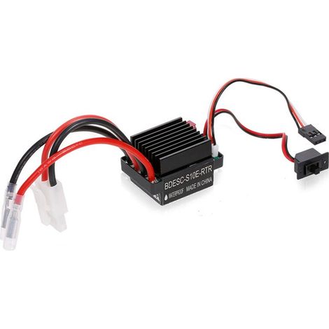 Controlador de velocidad de motor con escobillas de 6-12 V para barcos y lanchas RC, ESC 320A, controlador de velocidad de motor con escobillas para barcos y coches RC.