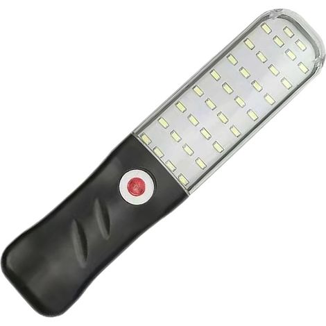 Wiederaufladbare LED-Arbeitsleuchte, verstellbar, magnetisch, stoßfest, solarbetriebene LED-Taschenlampe, tragbar für den Außenbereich