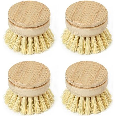 Soft Brush Heads, Bamboo, Sisal and Palmyra, for Dishes and Home (1/5)