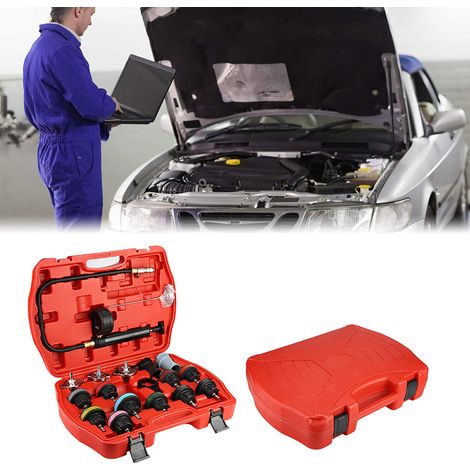18-teiliges Autokühler-Lecktester-Set, Kühlsystem-Detektor-Werkzeug (1/5)