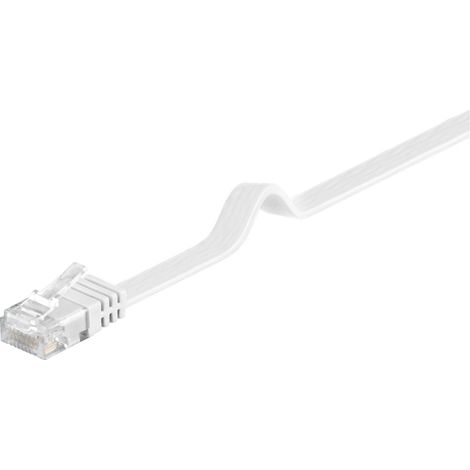 MicroConnect U/UTP CAT6 15M blanco plano, V-UTP615W-plano