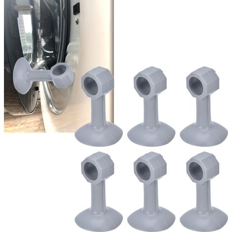 10 Pièces Joints Ronds en Caoutchouc Bloque-Porte pour Lave-Linge à Hublot, Support de Porte Gris