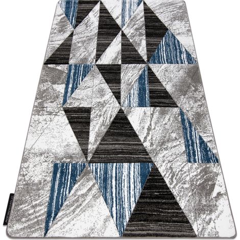 Carpet ALTER Nano Triangles blue blue 200x290 cm