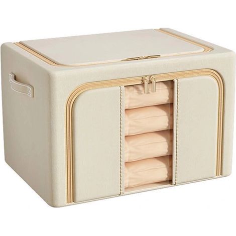 Boîte de rangement pliable en tissu de 24 litres pour la maison, la chambre ou le bureau, adaptée aux espaces intérieurs et aux routines quotidiennes.-AquaForge (1/5)