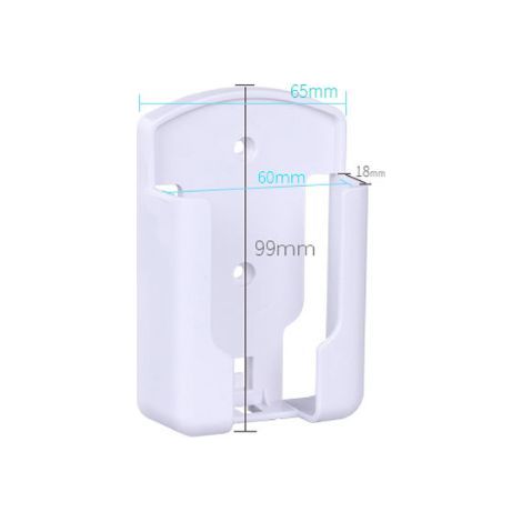 Lot de 2 Range Telecommande, Porte Telecommande TV, Support Telecommande Mural pour Climatiseur Universelle Boîtier de Rangement, Matériau Durable Blanc, Pâte Double Face Forte (1/5)