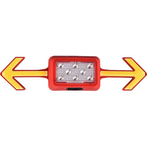 Intermitentes inalámbricos para bicicleta  Luces de advertencia impermeables para casco  Luces de bicicleta recargables por USB con batería de 300 mAh para ciclismo de carretera y urbano (rojo)