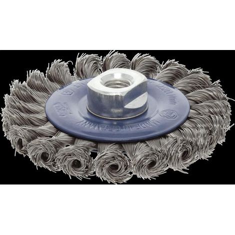 Brosse ronde certifiée TÜV, diamètre 125 mm, épaisseur de fil 0,5 mm, 13 mm, 12500 min(unknown)¹ (1/3)