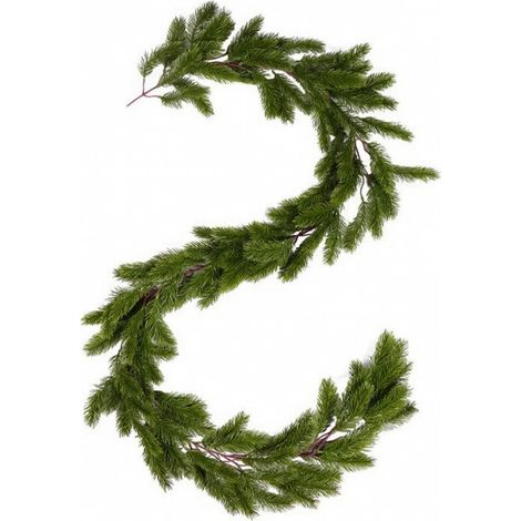 Flexible Artificial Garland Reusable Decoration, for Fireplace, Stair Railing, Pine 003 (1/5)