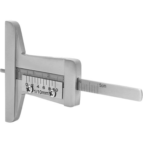 Edelstahl-Reifenprofiltiefenmesser für PKW, LKW und Motorrad (0–10 mm) (1/5)