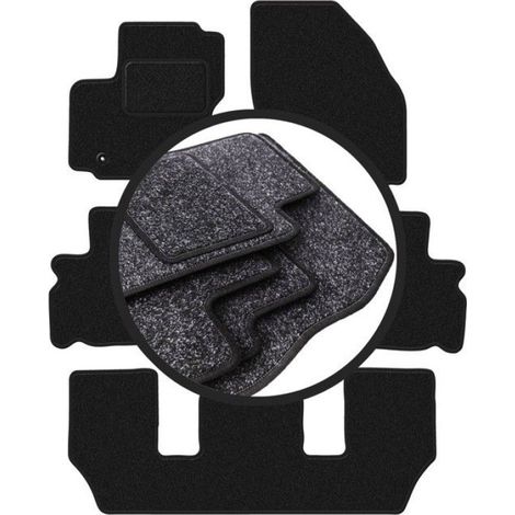 Tapis De Voiture - Polypropylène - Pour Ford Galaxy MK2 7 Places (2006-2011) - Anthracite - Lot Complet (1/5)