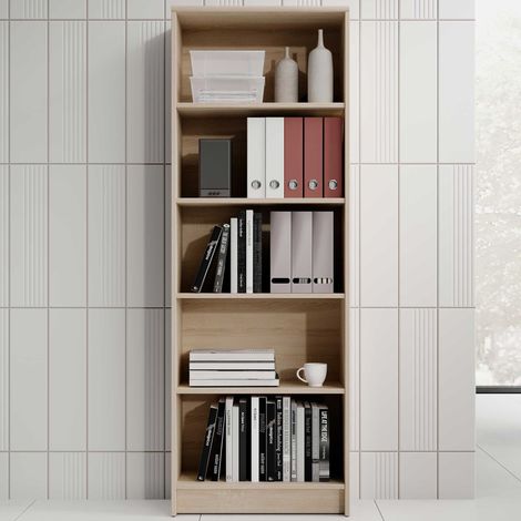 Bibliothèque Viviane 60x172cm - chêne (1/5)