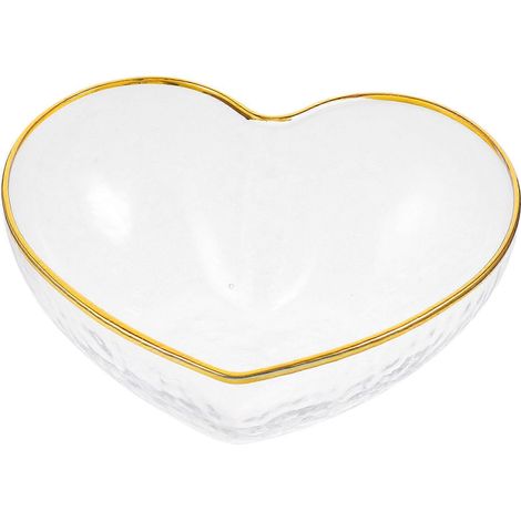 bol en verre transparent créatif et élégant en forme de cœur (1/5)