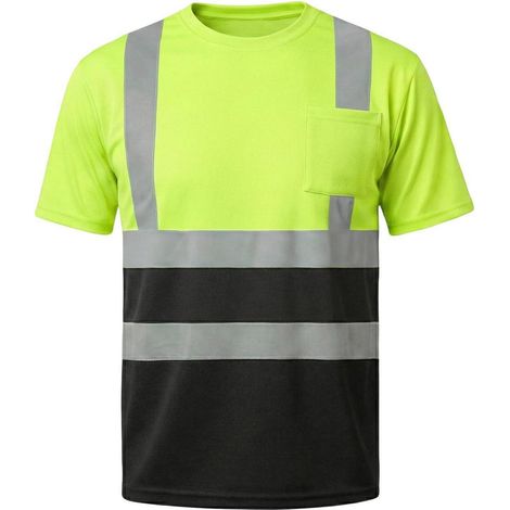 T-shirt de travail haute visibilité réfléchissant et respirant, manches courtes (1/5)