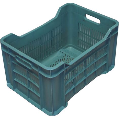 Cesta ortofrutta tutta forata verde - cm.51x35x31h.