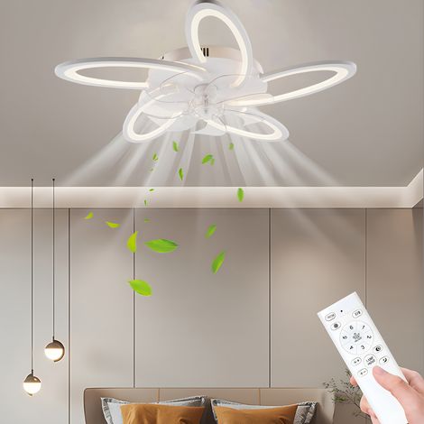 Ventilateur Plafonnier LED 77 cm 48 W, Télécommande et Contrôle par Application, 6 Vitesses, Éclairage 3 Couleurs, Fonction Réversible (1/5)
