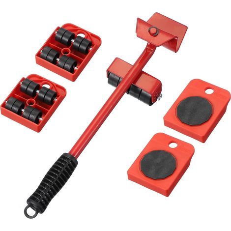 Kit de roulettes pour Meubles Charge Lourde, Charge de 200 kg, Kit Demenagement, Souleve Meuble, Planche Roulette Demenagement pour Canapé, Commodes