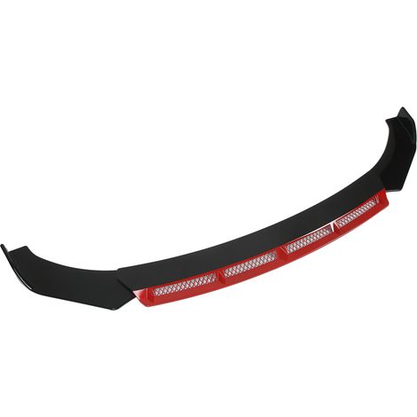 Kit de carrosserie 3 pièces pour pare-chocs avant, aileron universel, modification automobile rouge (1/5)
