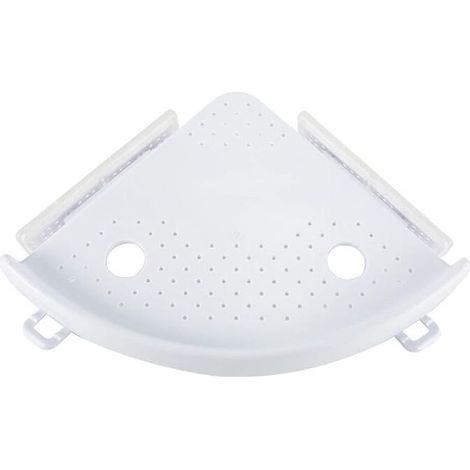 Étagère d'angle de salle de bain, étagère de douche à ventouse, étagère de rangement de salle de bain, support mural d'angle, shampoing, douche, support de rangement de cuisine, organ (1/3)