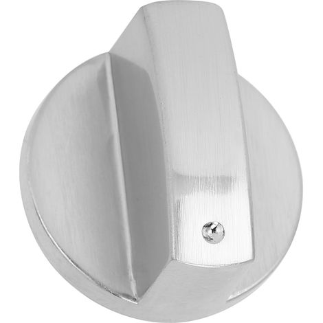 Bouton de cuisinière universel 8mm en alliage de zinc, adaptateur pour four et cuisinière, couleur argent (1/5)