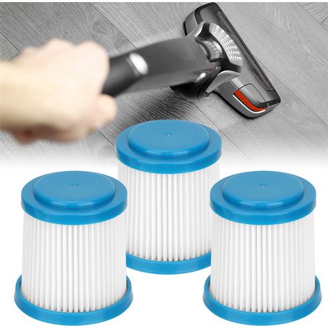 Ortviai Filtres de Remplacement pour Aspirateur Black & Decker VPF20 – 3 Pièces en Charbon Actif, 75 x 75 x 78 mm (1/3)