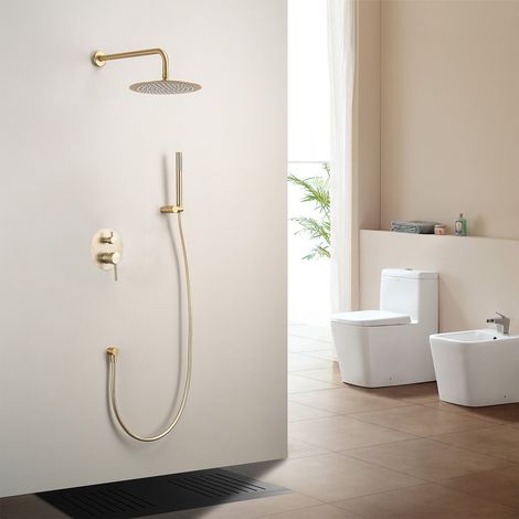 LOMAZOO Système de douche à effet pluie Solara en acier