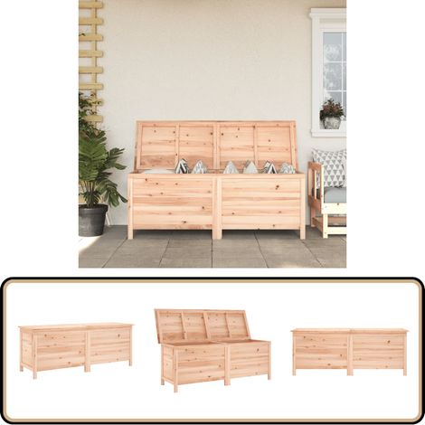 Gartentruhe 150x50x56,5 cm Massivholz Tanne - Holz Gartenbox - Holzkiste - Gartenaufbewahrung - Gartenmöbel - Gartenorganisation