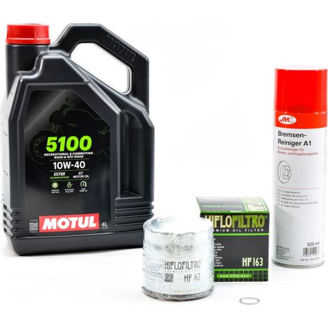 Kit Entretien Vidange pour BMW R 1100 RT de 1996 à 2001 - MOTUL 5100 10W40 4L