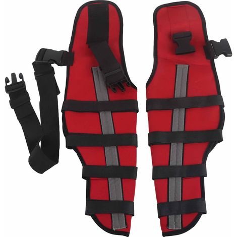 Elastische und stoßdämpfende Knieschoner für Hundepfoten mit reflektierenden Streifen, Größe L. (1/5)