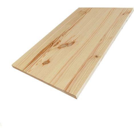 Tablette Pin Rustique bois massif, L.80 x l.40 cm x Ep.22 mm (1/5)