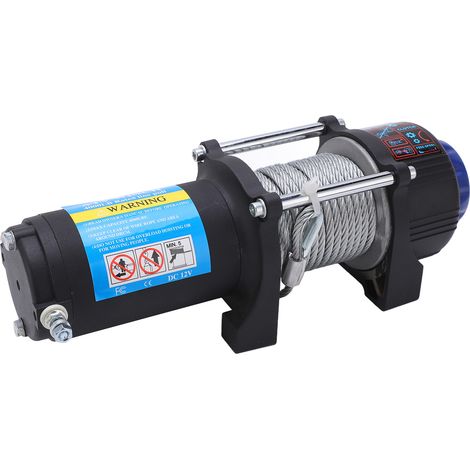 Treuil électrique 12V 4000LB en acier inoxydable avec télécommande sans fil pour VTT, UTV et véhicule tout-terrain (1/5)
