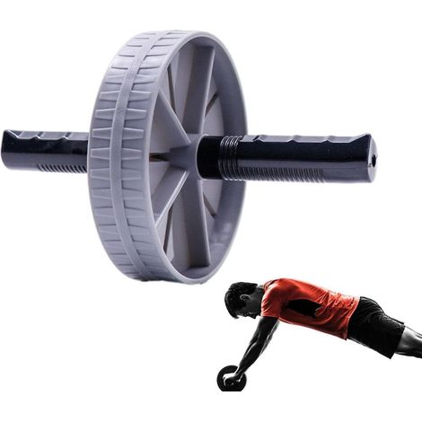 Bauchmuskelroller mit weichen Griffen, Ganzkörpertrainer, Muskelformung, Heimfitnessgerät.