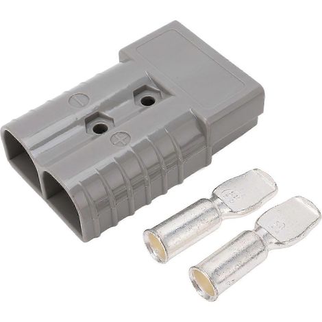 Connecteur électrique rapide 350A 600V, fiche de déconnexion à 2 bornes, traitement de placage, ignifuge, pour batterie. (1/4)