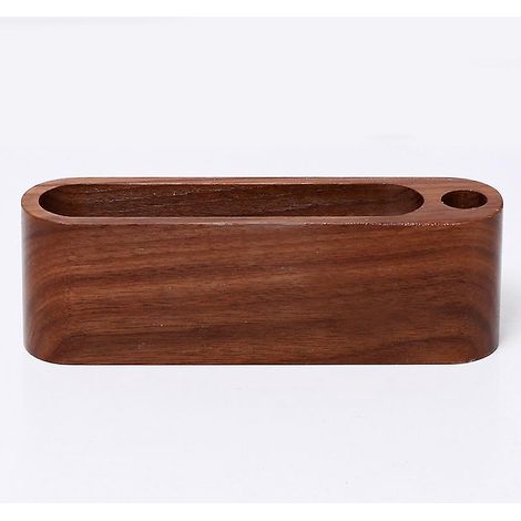 Porte-cartes de visite en bois - Noyer noir