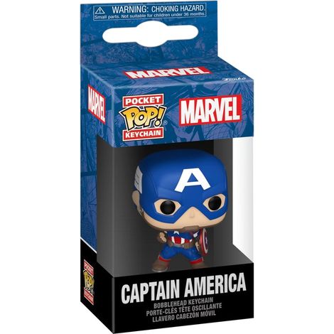 FunkoPop Portachiavi: Marvel - Capitan America